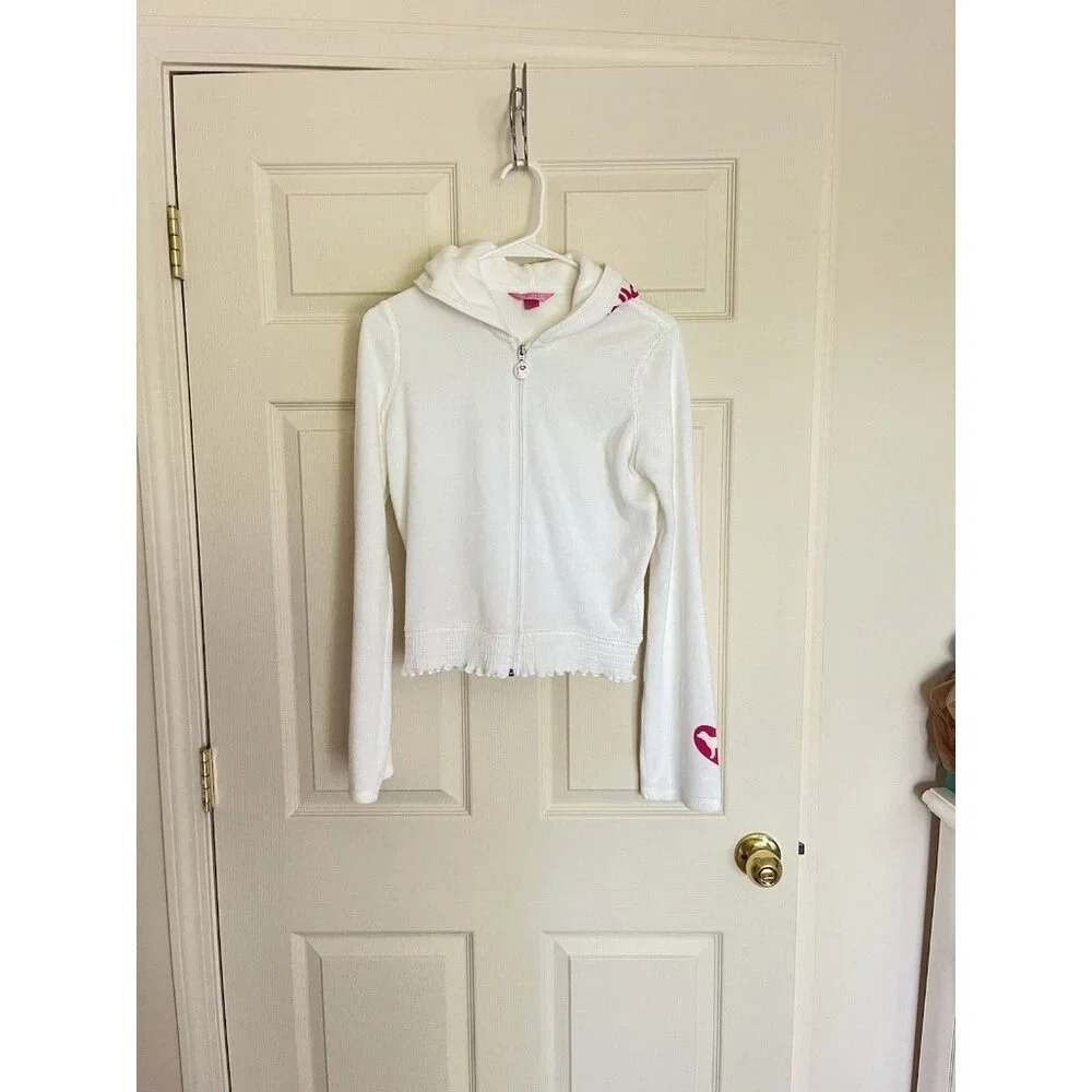 Victoria’s Secret Pink White Terry cloth Matching Set Vintage 2006 Size Small - Picture 5 of 15